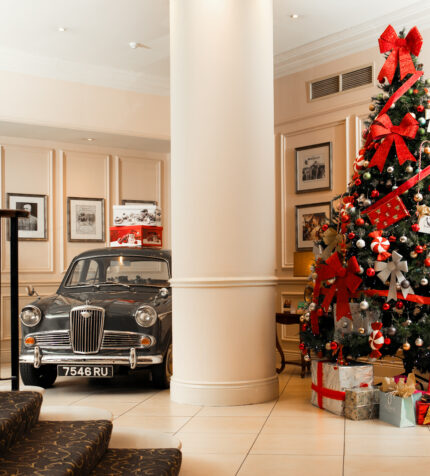 Lobby Christmas Tree and Car
