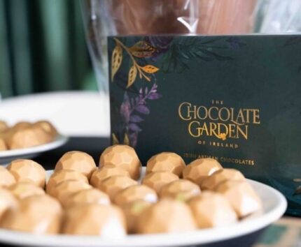 Guests enjoy exquisite Irish chocolates with luxurious flavours, highlighting the hotel's premium amenities.